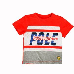 Scuderia Ferrari Kid "Pole Position" Red Short Sleeve T-Shirt